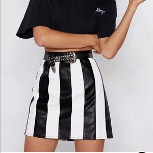 Nasty Gal Bah Humbug Striped Skirt